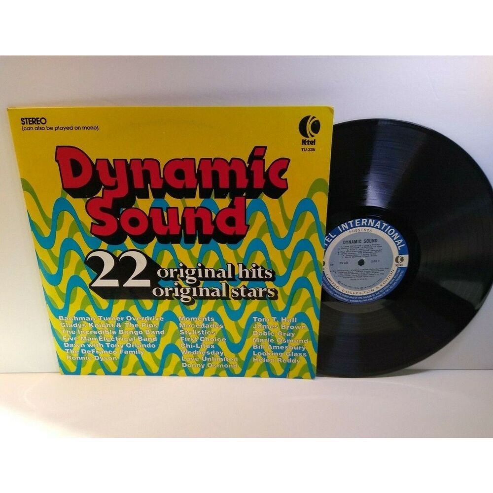 Dynamic Sound K-Tel Vinyl Record Album 1974 Pop Soul Rock Hits Compilation Ltd